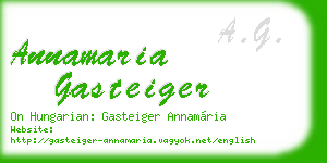 annamaria gasteiger business card